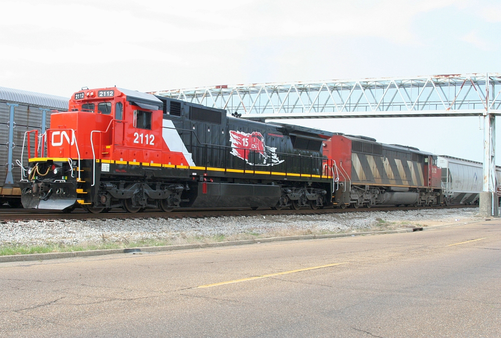 CN power for SB grain train